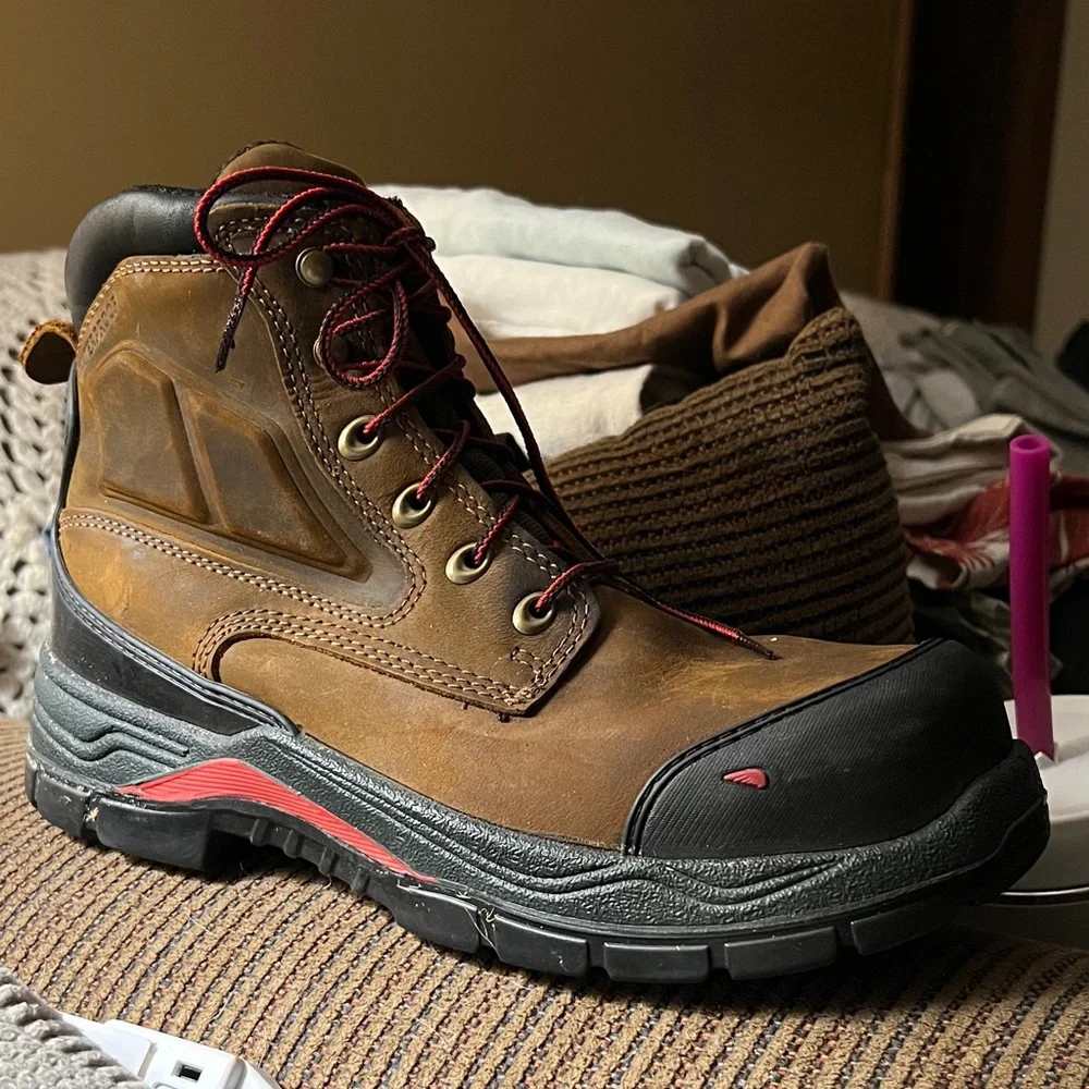 Red Wing 4402 Leather Work Boot with Steel Toes